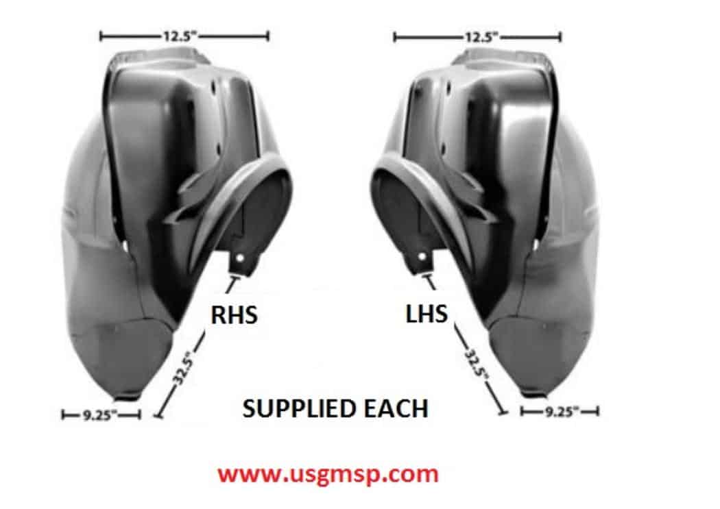 66-67 GTO/LeMans Wheel House Rear - Complete EACH